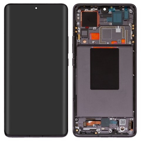 Дисплей Xiaomi 12 Pro, 2201122C, 2201122G, черный | с тачскрином | с передней панелью | Original (реновация) | дисплейный модуль, экран