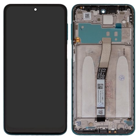 Дисплей Xiaomi Redmi Note 9 Pro, Redmi Note 9S, зелений, с рамкой, High Copy, с широким ободком, In-Cell, M2003J6B2G, M2003J6A1G