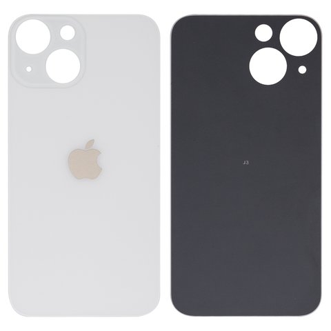 Задняя крышка Apple iPhone 13 mini, белая, не нужно снимать стекло камеры, big hole, starlight