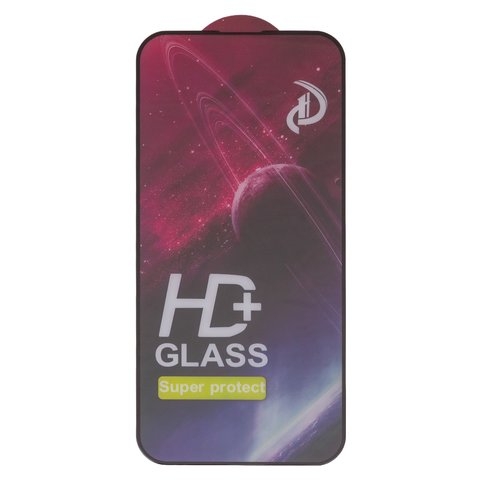 Закаленное защитное стекло Apple iPhone 11, iPhone XR, совместимо с чехлом, Full Glue, чорний, cлой клея нанесен по всей поверхности