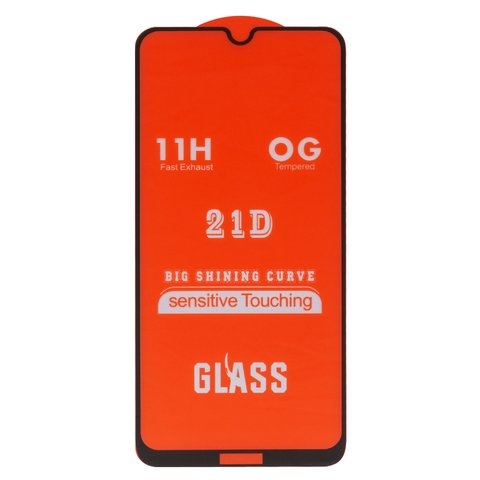 Закаленное защитное стекло Xiaomi Redmi Note 8, совместимо с чехлом, Full Glue, (без упаковки), черный, cлой клея нанесен по всей поверхности, M1906G7I, M1906G7G