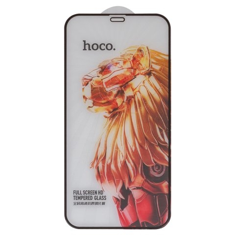 Закаленное защитное стекло Hoco G9 для Apple iPhone 12, iPhone 12 Pro, Full Glue, (без упаковки), чорний, cлой клея нанесен по всей поверхности