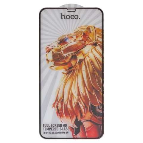 Закаленное защитное стекло Hoco G9 для Apple iPhone 11 Pro Max, iPhone XS Max, Full Glue, (без упаковки), черный, cлой клея нанесен по всей поверхности