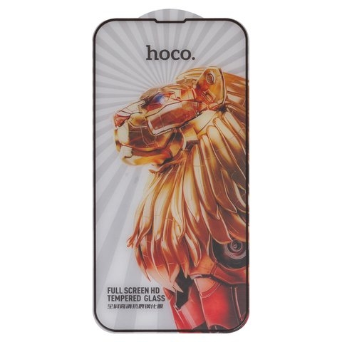 Закаленное защитное стекло Hoco G9 для Apple iPhone 13, iPhone 13 Pro, iPhone 14, Full Glue, (без упаковки), черный, cлой клея нанесен по всей поверхности