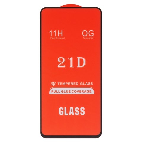 Защитное стекло для Xiaomi 12T, 12T Pro, совместимо с чехлом, Full Glue, (без упаковки), чорний, cлой клея нанесен по всей поверхности