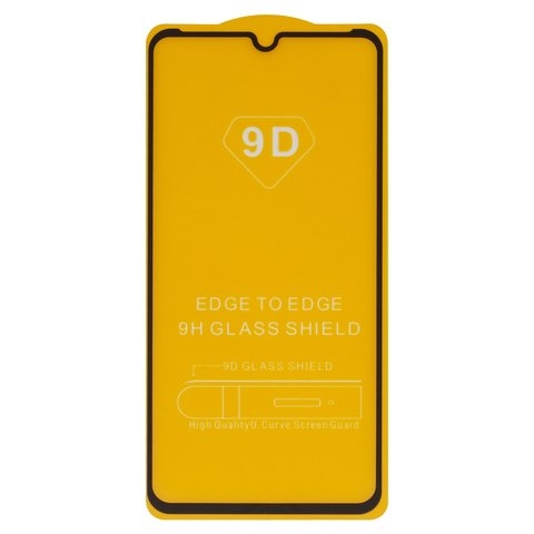 Защитное стекло для Xiaomi Mi 9, совместимо с чехлом, Full Glue, (без упаковки), черный, cлой клея нанесен по всей поверхности