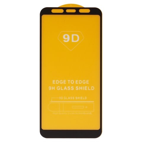 Защитное стекло для Samsung J415F Galaxy J4+, совместимо с чехлом, Full Glue, (без упаковки), чорний, cлой клея нанесен по всей поверхности