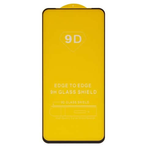 Защитное стекло для Realme 7i; OnePlus Nord N100; Oppo A54 4G, совместимо с чехлом, Full Glue, (без упаковки), чорний, cлой клея нанесен по всей поверхности