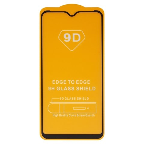 Защитное стекло для Tecno Pop 5 (BD2), совместимо с чехлом, Full Glue, (без упаковки), черный, cлой клея нанесен по всей поверхности