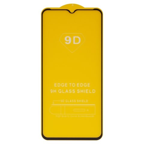 Защитное стекло для Nokia G10, G20, совместимо с чехлом, Full Glue, (без упаковки), чорний, cлой клея нанесен по всей поверхности