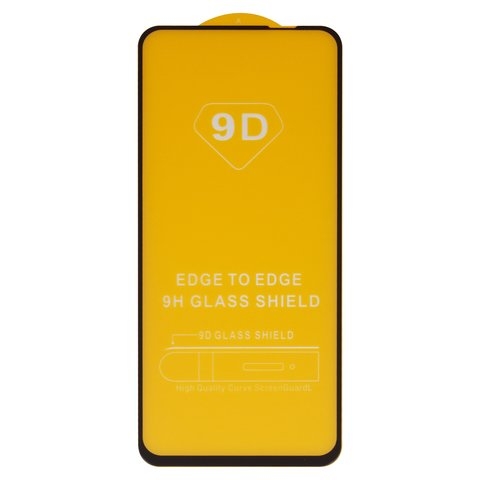 Защитное стекло для Realme 8, 8 Pro, совместимо с чехлом, Full Glue, (без упаковки), чорний, cлой клея нанесен по всей поверхности