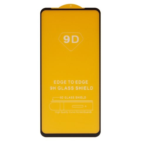 Защитное стекло для Motorola XT2087 Moto G9 Plus, совместимо с чехлом, Full Glue, (без упаковки), чорний, cлой клея нанесен по всей поверхности