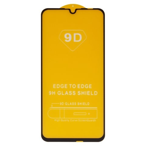 Защитное стекло для Huawei P Smart (2019), P Smart (2020), совместимо с чехлом, Full Glue, (без упаковки), черный, cлой клея нанесен по всей поверхности