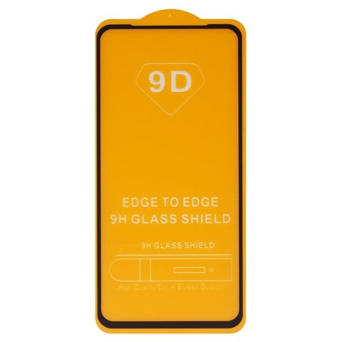 Защитное стекло для Huawei Honor 9X, P Smart Z, Y9 Prime (2019), совместимо с чехлом, Full Glue, (без упаковки), черный, cлой клея нанесен по всей поверхности