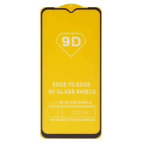 Защитное стекло для Samsung SM-A146 Galaxy A14 5G, совместимо с чехлом, Full Glue, (без упаковки), чорний, cлой клея нанесен по всей поверхности