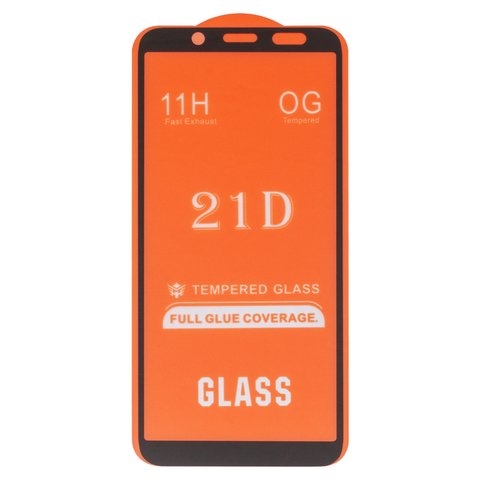 Защитное стекло для Samsung SM-A530 Galaxy A8 (2018), совместимо с чехлом, Full Glue, (без упаковки), чорний, cлой клея нанесен по всей поверхности