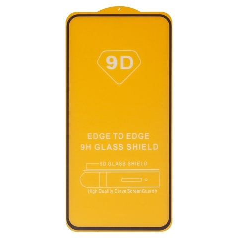 Защитное стекло для Samsung SM-A546 Galaxy A54 5G, совместимо с чехлом, Full Glue, (без упаковки), чорний, cлой клея нанесен по всей поверхности