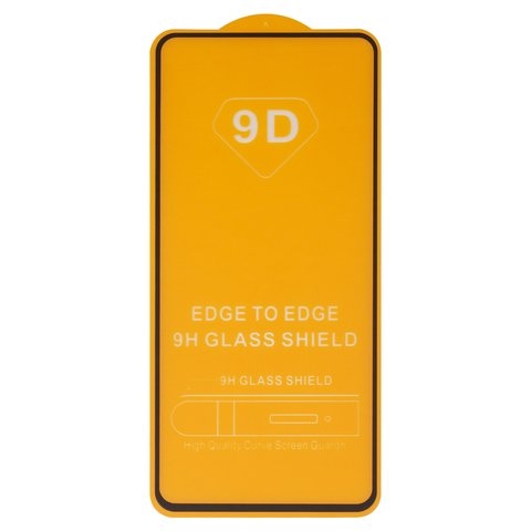 Защитное стекло для Xiaomi Mi 10T Lite, Poco X3, совместимо с чехлом, Full Glue, (без упаковки), чорний, cлой клея нанесен по всей поверхности