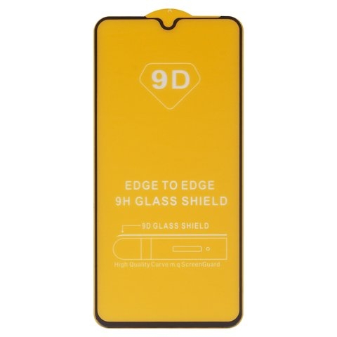 Защитное стекло для Xiaomi Mi A3, Mi CC9e, совместимо с чехлом, Full Glue, (без упаковки), чорний, cлой клея нанесен по всей поверхности