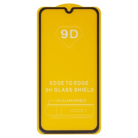 Защитное стекло для Xiaomi Mi Play, совместимо с чехлом, Full Glue, (без упаковки), чорний, cлой клея нанесен по всей поверхности