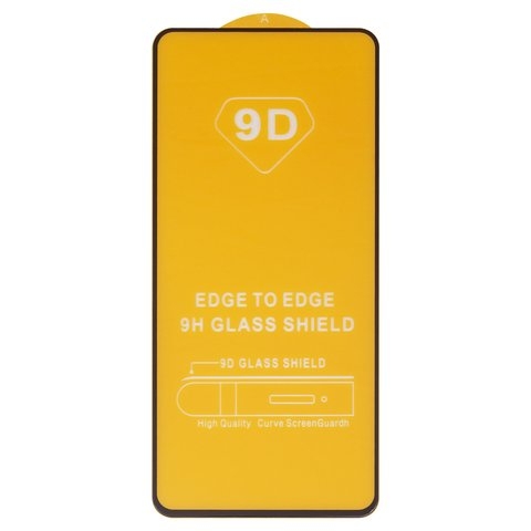 Защитное стекло для Xiaomi Poco F5, Poco F5 Pro, Redmi K60, совместимо с чехлом, Full Glue, (без упаковки), чорний, cлой клея нанесен по всей поверхности