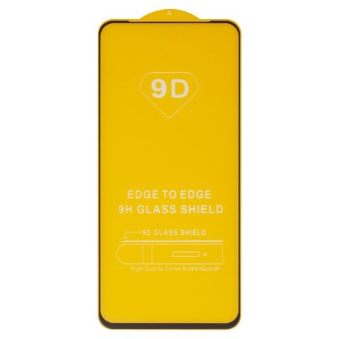 Защитное стекло для Xiaomi Poco X4 GT, Redmi Note 11T Pro, совместимо с чехлом, Full Glue, (без упаковки), чорний, cлой клея нанесен по всей поверхности