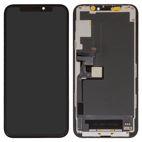 Дисплей для iPhone 11 Pro, черный, с рамкой, High Copy, без микросхемы, (OLED), GW OEM hard