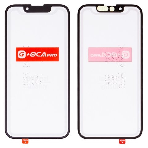 Стекло корпуса G+OCA PRO для iPhone 13 mini, с OCA-пленкой, черное