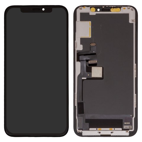 Дисплей для iPhone 11 Pro, черный, с рамкой, High Copy, без микросхемы, (OLED), imisu OEM soft