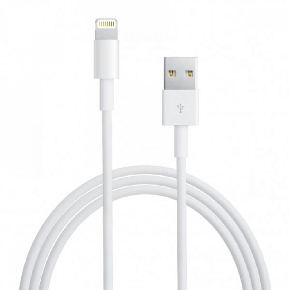 USB-кабель Apple, Lightning, 100 см, белый, оригинал (MD818ZM/A)