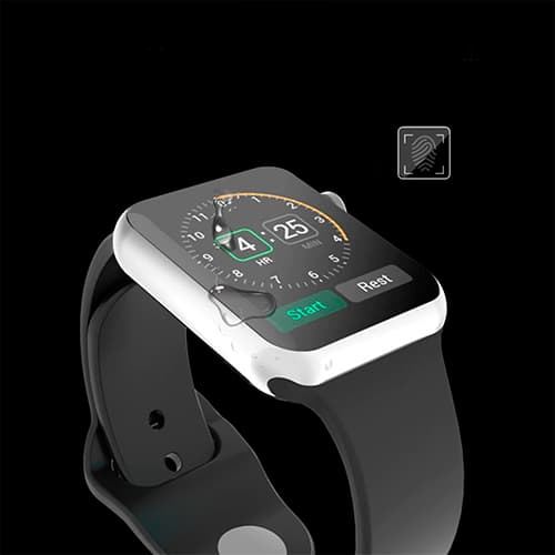 Закаленное защитное стекло Apple Watch 38mm, совместимо с чехлом